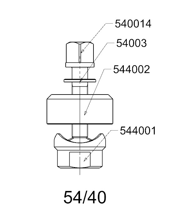 PERFORADOR REDONDO PARA CHAPA  FORZA  SERIE 54